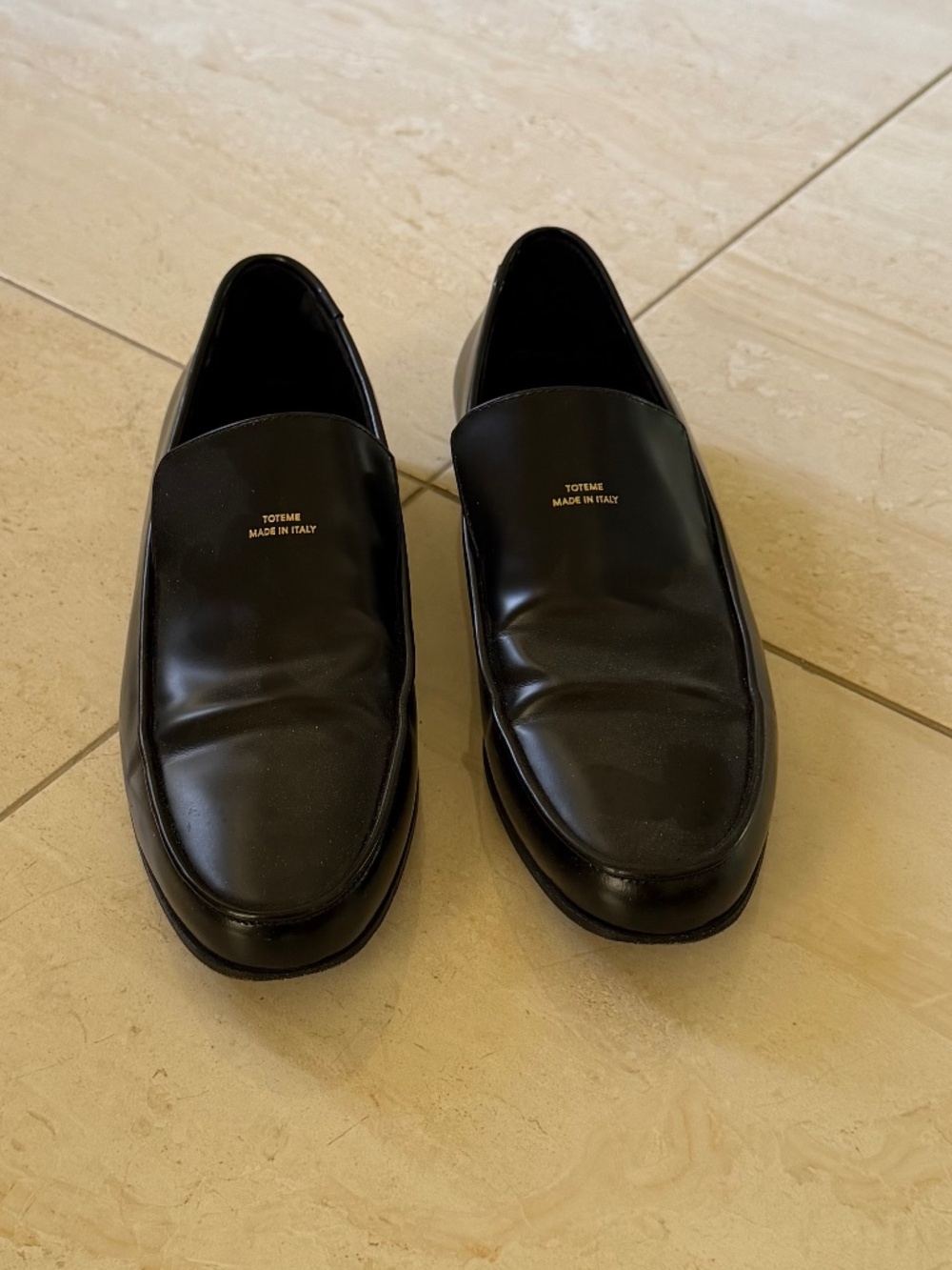 TOTEME BLACK LOAFERS